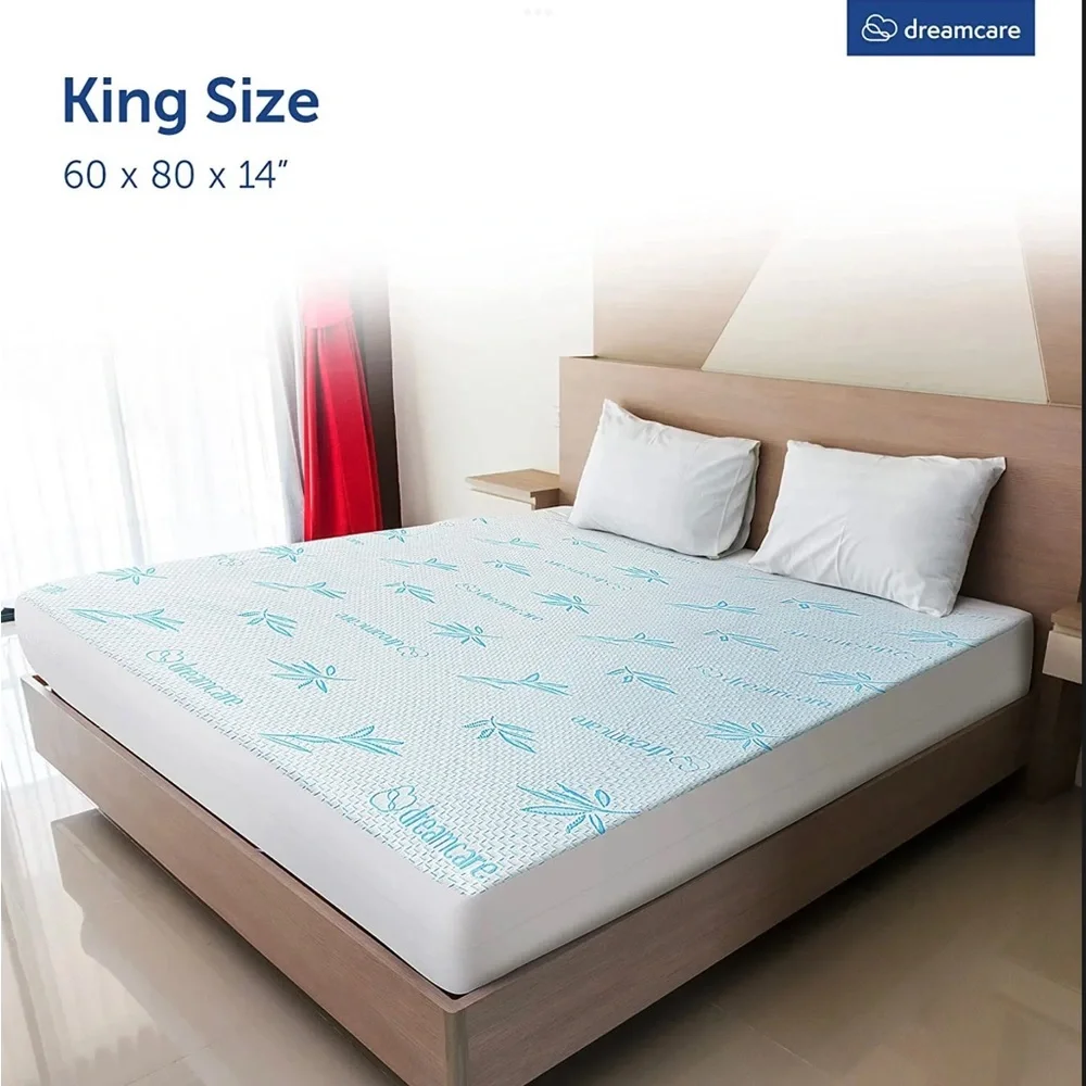 Bamboo Mattress Protector Mattress Encasement Bed Bug Proof Waterproof Cover Pad